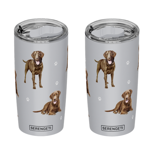 3D Printed - Labrador, chocolate Tumbler Leak-Proof, Durable
