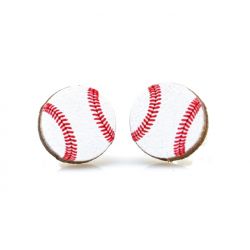 Baseball Stud Earrings