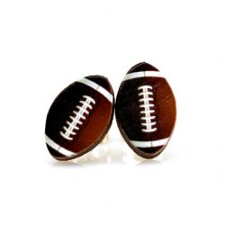 Football Stud Earrings