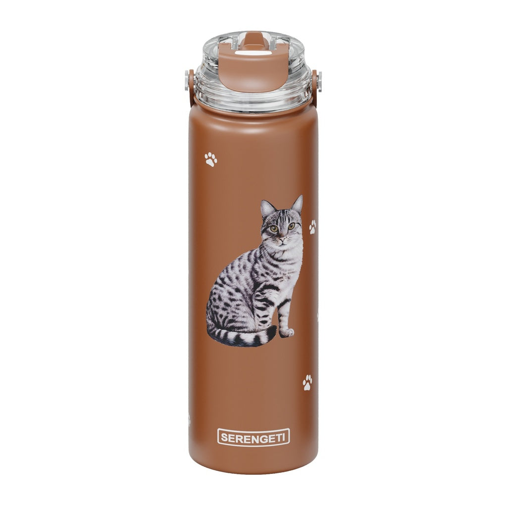 3D Printed.- Tabby (Silver) Water Bottle