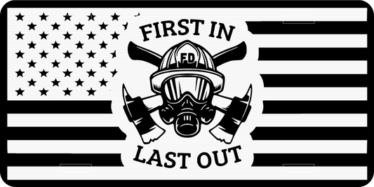 American Flag with First In Last Out