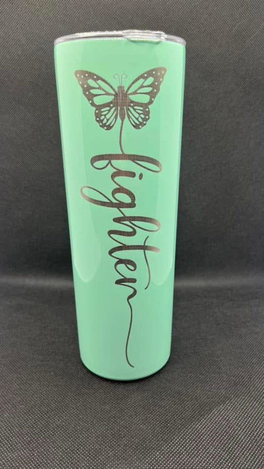'Fighter' Skinny Tumbler