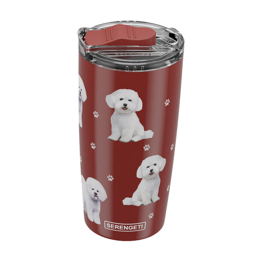 3D Printed - Bichon Frise Tumbler  Leak-Proof, Durable
