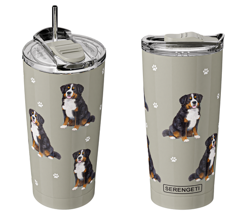 3D Printed - Bernese Mt Dog Tumbler -  Leak-Proof, Durable