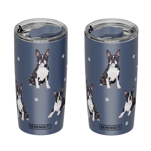 3D Printed - Boston Terrier Tumbler -  Leak-Proof, Durable