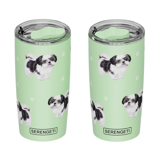 3D Printed - Shih Tzu, black Tumbler -  Leak-Proof, Durable