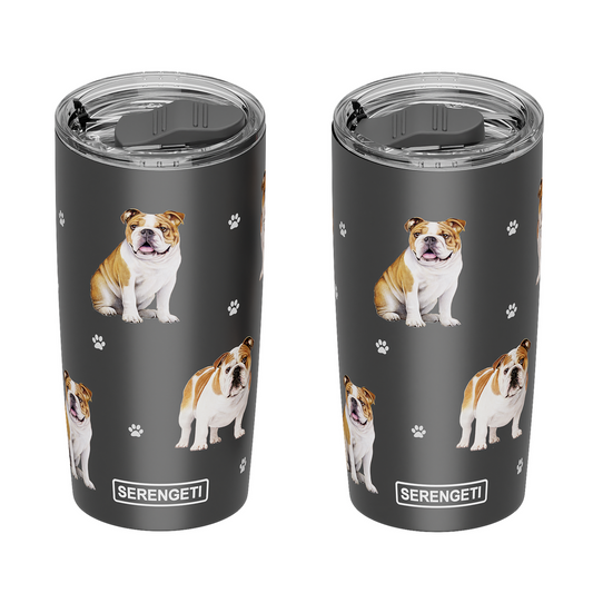 3D Printed - Bulldog Tumbler  Leak-Proof, Durable