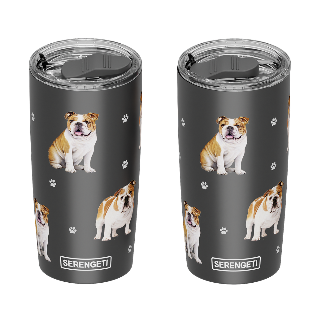 3D Printed - Bulldog Tumbler -  Leak-Proof, Durable