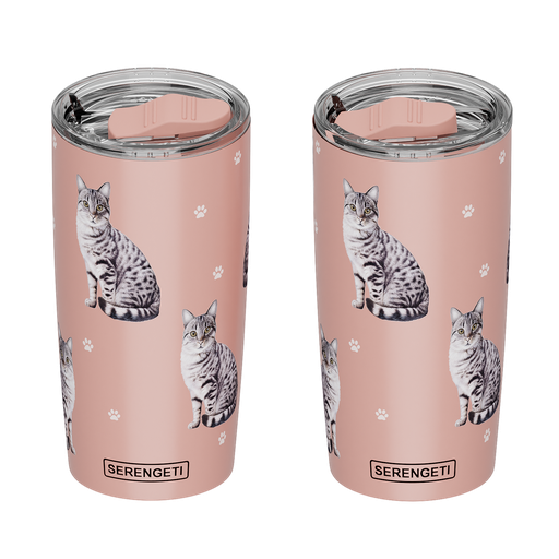 3D Printed - Tabby, Silver Tumbler -  Leak-Proof, Durable