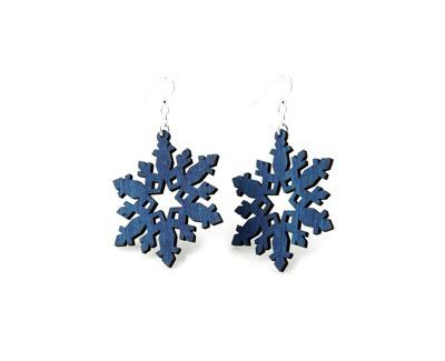 Star Snowflake Earrings - Teal