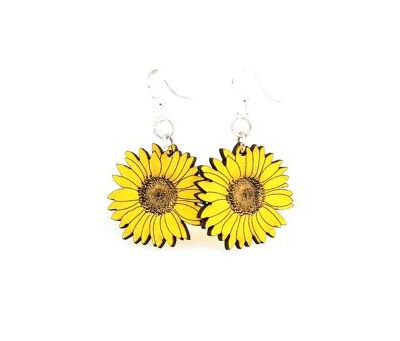 Detailed Sunflower Earrings # 1475