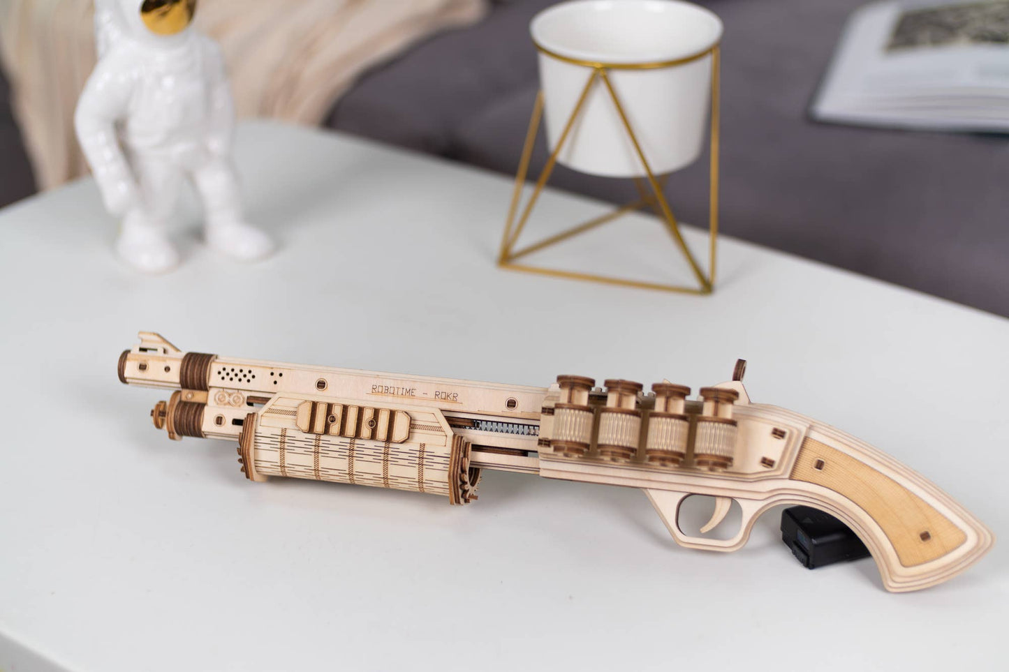 DIY 3D Puzzle Terminator M870 Rubber Band Gun