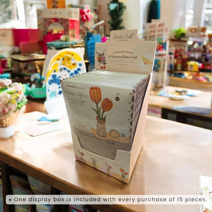 3D Wooden Flower Puzzle: Lilac