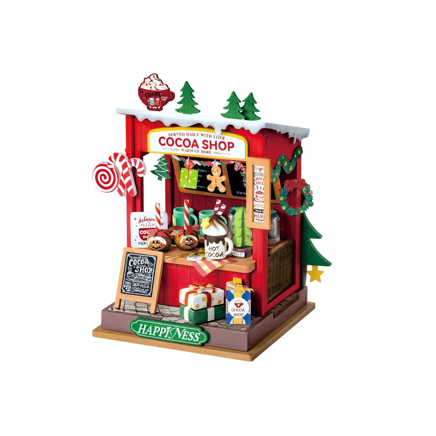DIY Miniature House Kit: Cocoa Shop