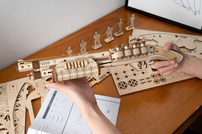 DIY 3D Puzzle Terminator M870 Rubber Band Gun