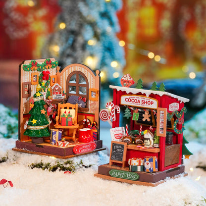 DIY Miniature House Kit: Cocoa Shop
