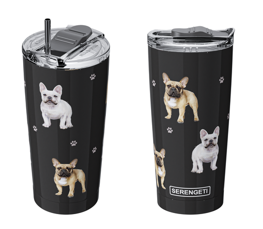 3D Printed - French Bulldog Tumbler -  Leak-Proof, Durable