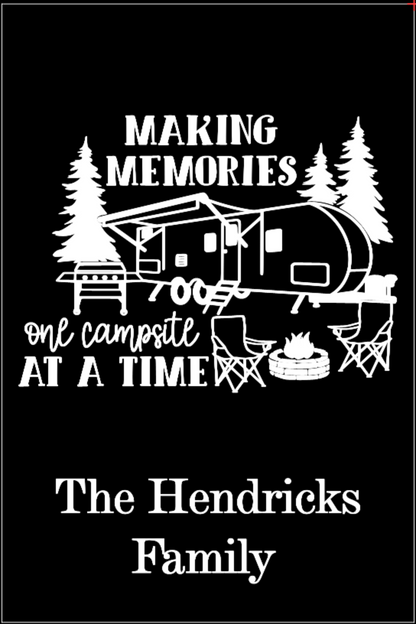 Making Memories Camping Flag